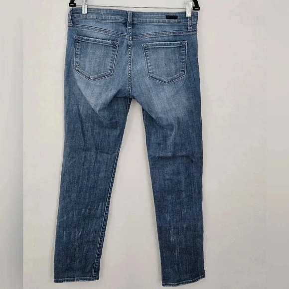 Kut from the kloth boyfriend jeans light distressing mid rise size 6 - Picture 2 of 6